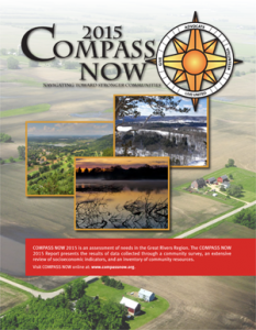 Cover of the 2015 Compass Now Report featuring rural photos from the region in all four seasons