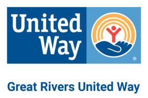 Localized Great Rivers United Way lock-up logo in RGB color profile